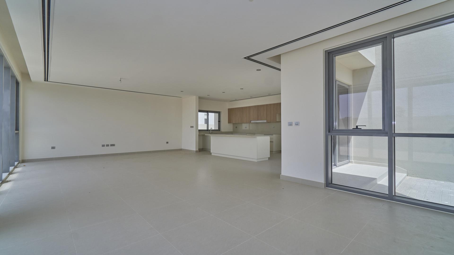 Contemporary kitchen in 4-bedroom villa at Sidra Villas, Dubai Hills Estate, for sale