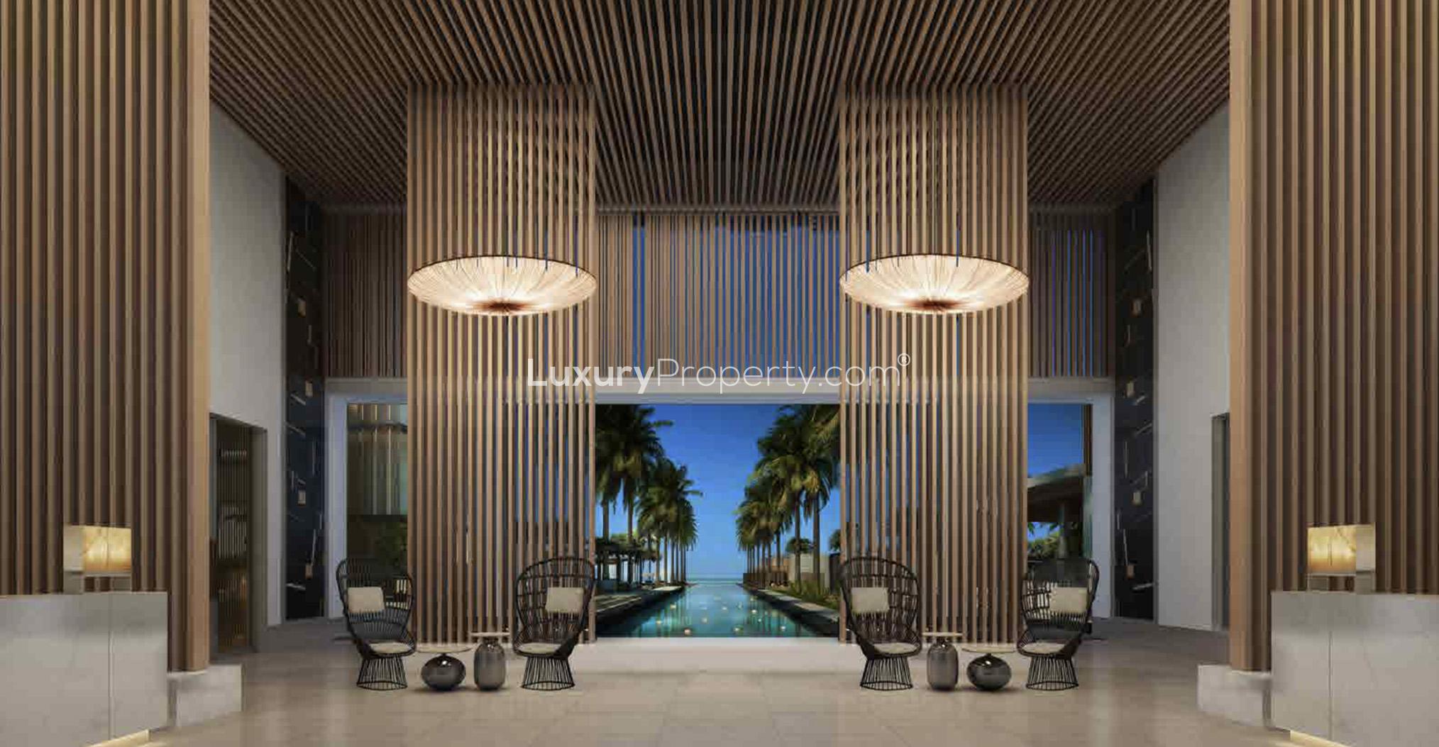 Aerial view of beachfront villas at Silversands, Grand Anse Beach, St Georges, Grenada