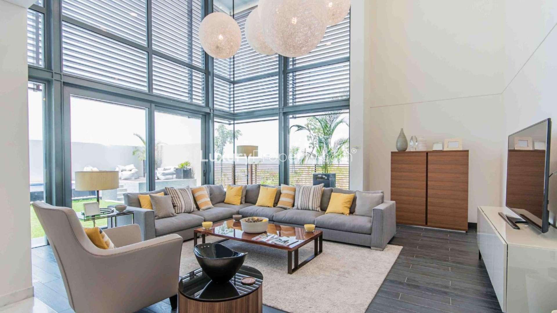 Luxurious bedroom in contemporary villa for sale, Sobha Hartland, Mohammed Bin Rashid City