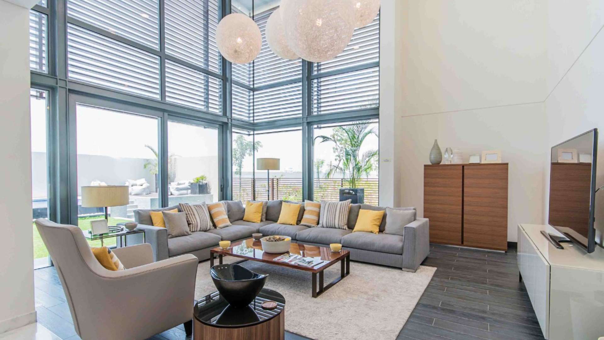 Luxurious bedroom in contemporary villa for sale, Sobha Hartland, Mohammed Bin Rashid City