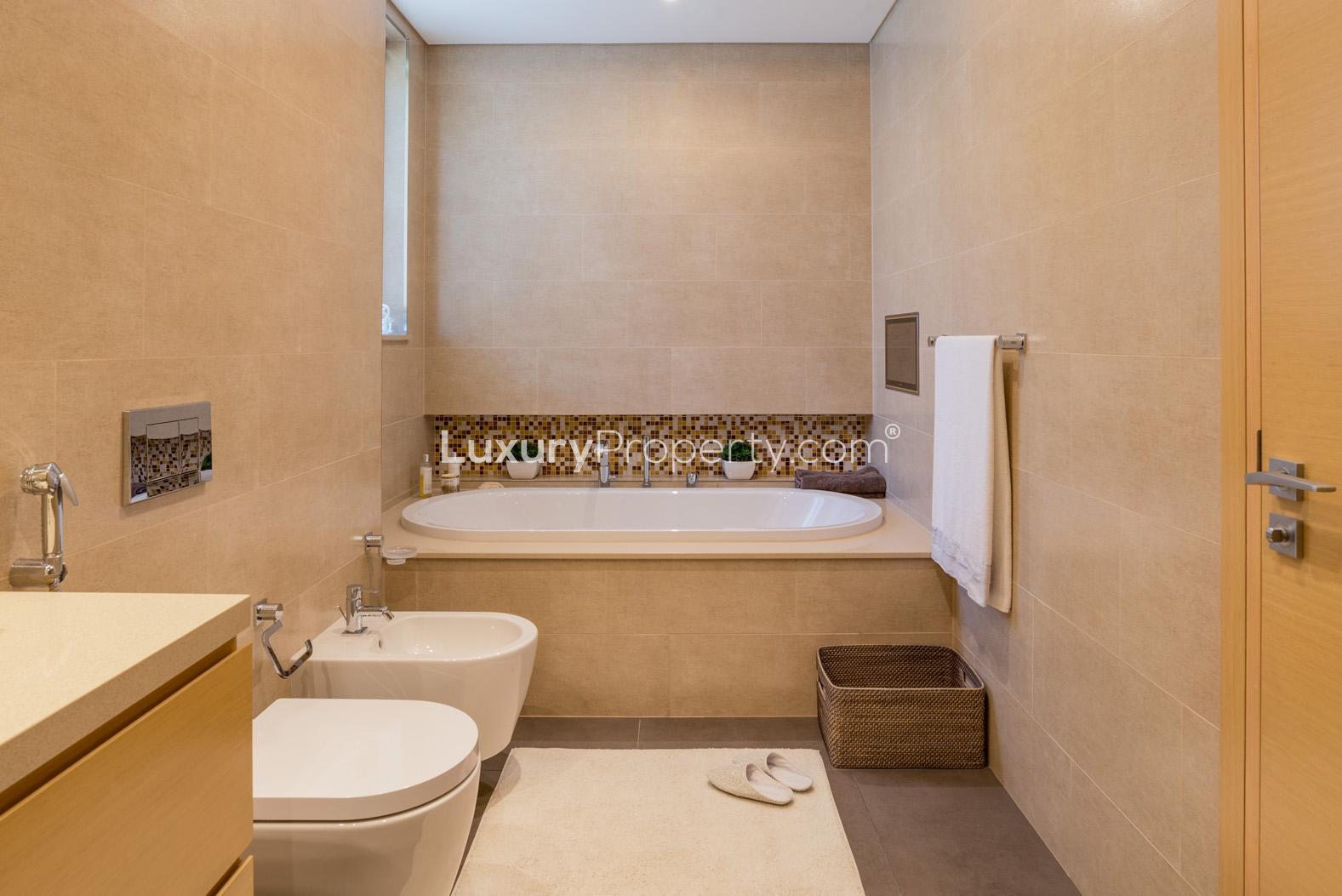 Luxurious living room in 4-bedroom Gardenia Villa, Sobha Hartland, Mohammed Bin Rashid City