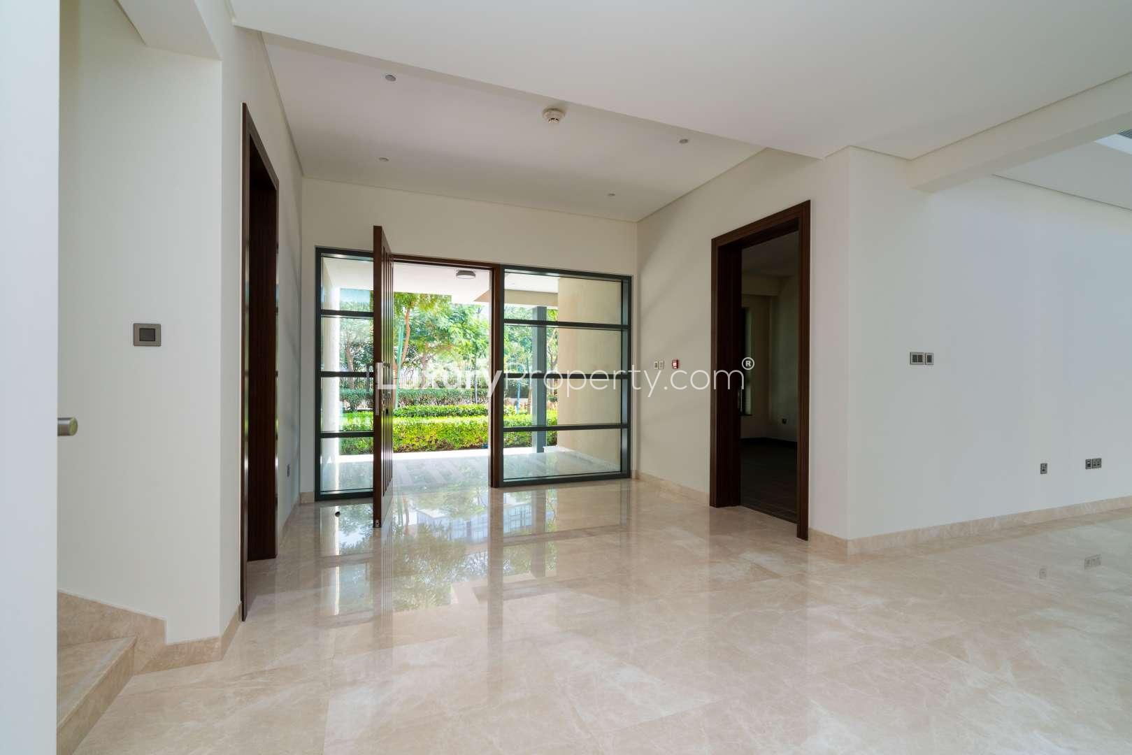 Spectacular four-bedroom villa exterior at Sobha Hartland Estates, Mohammed Bin Rashid City