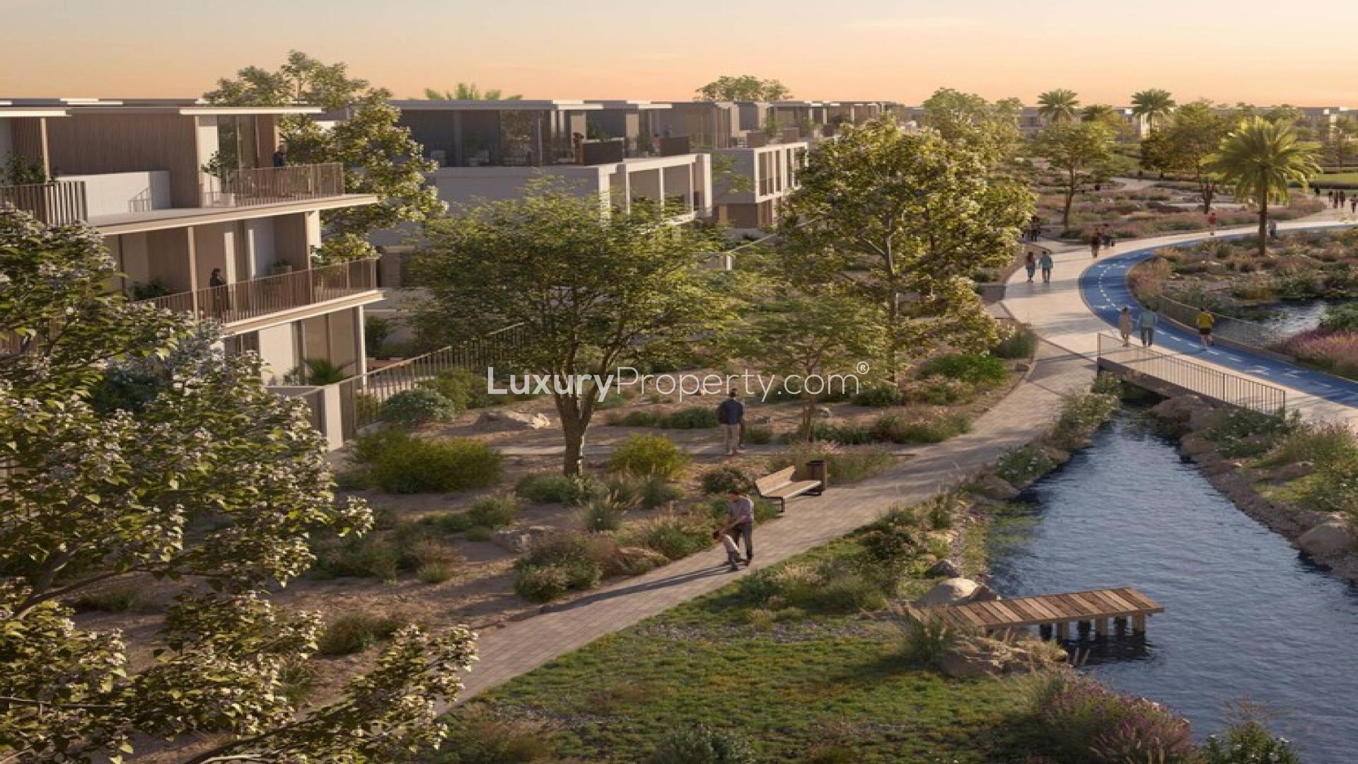 Avena, The Valley Phase 2: Scenic park with playground and lush greenery in residential community