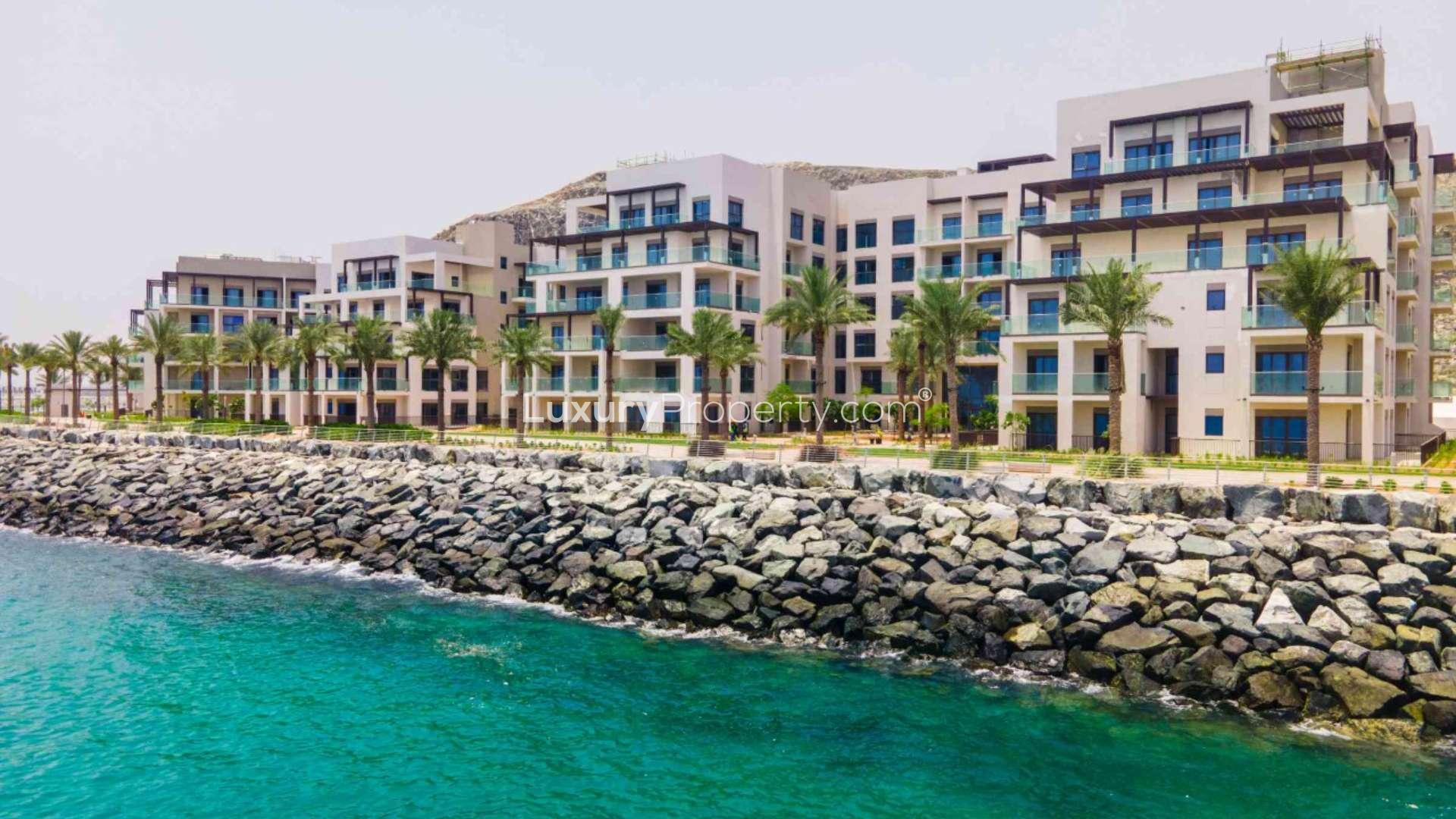 Luxurious living room with sea view in Garden Villa, The Address Fujairah Resort & SPA