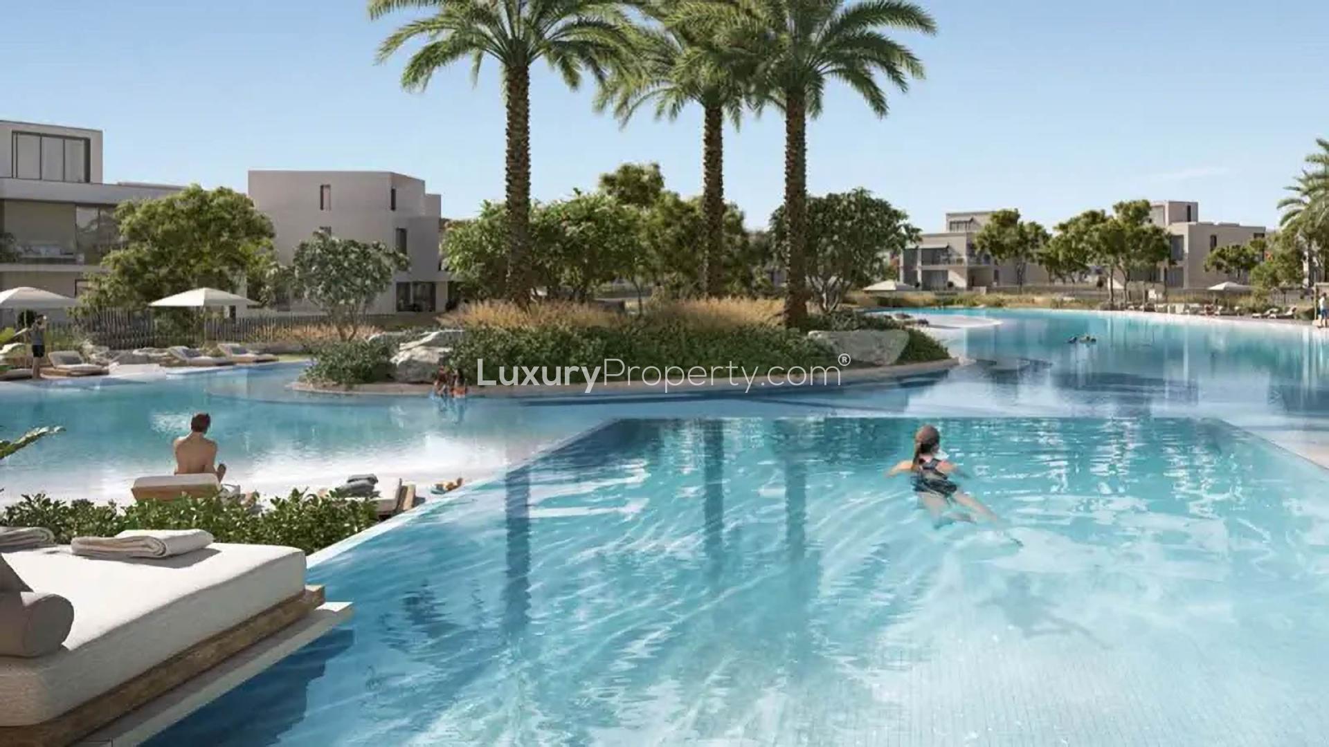 Luxurious 4-bedroom corner villa with pool in The Oasis by Emaar, Palmiera community