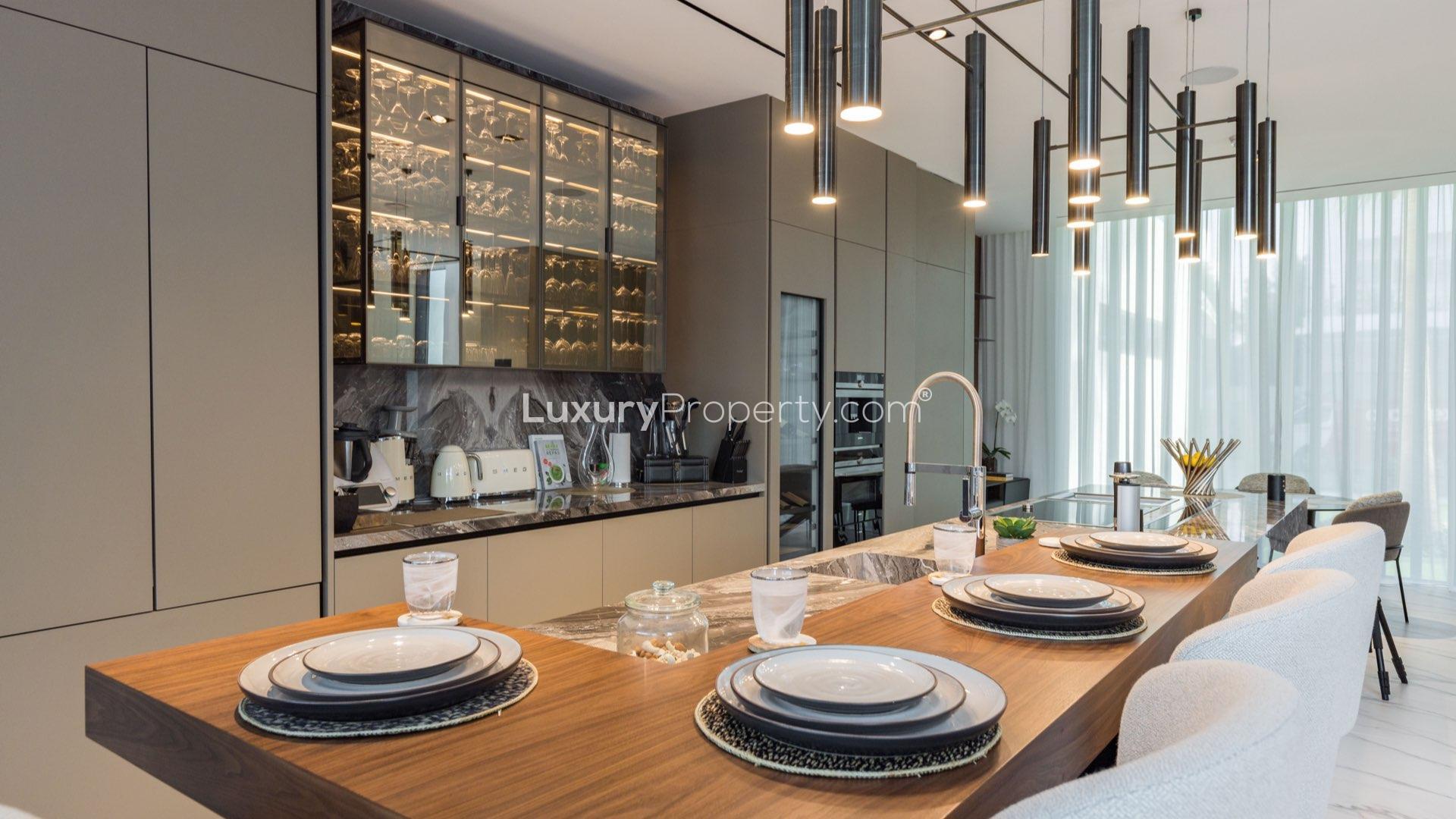 Home theater in luxury 4-bedroom villa for sale, The Nest, Al Barari