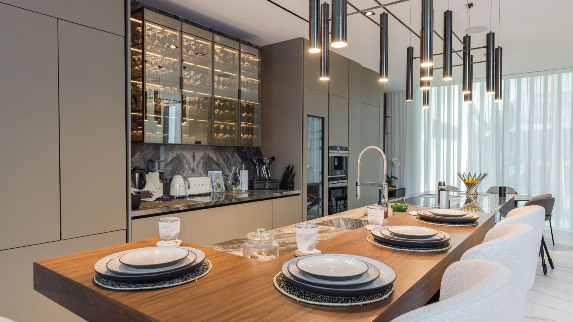 Home theater in luxury 4-bedroom villa for sale, The Nest, Al Barari