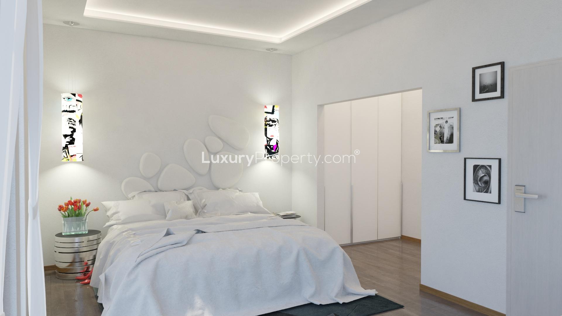 Modern bathroom in Villa Catherine, Crete with sleek design and elegant fixtures