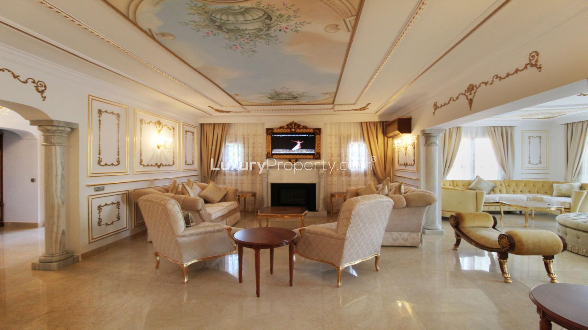 Luxury villa garden view in Guadalmina Baja, Málaga, near beach, Spain