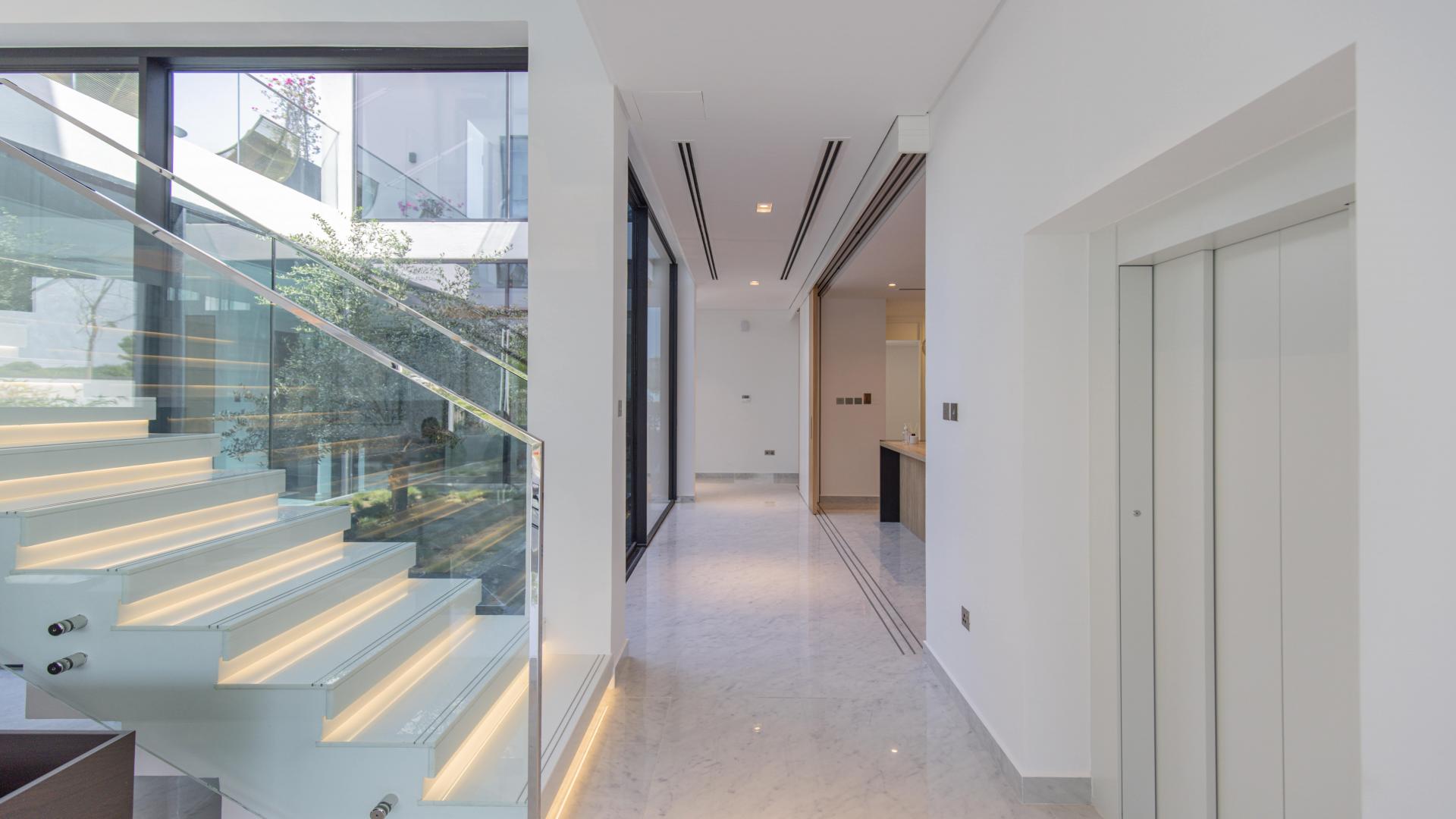 Front entrance of luxury 5-bedroom villa in Chorisia 1, Al Barari community