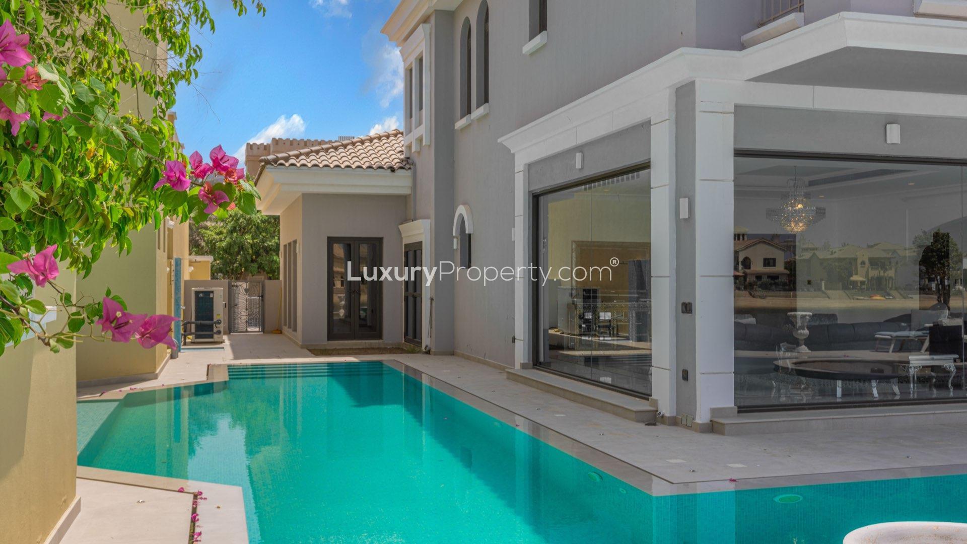 Upgraded Palm Jumeirah villa with pool, Garden Homes, luxury residential property for sale