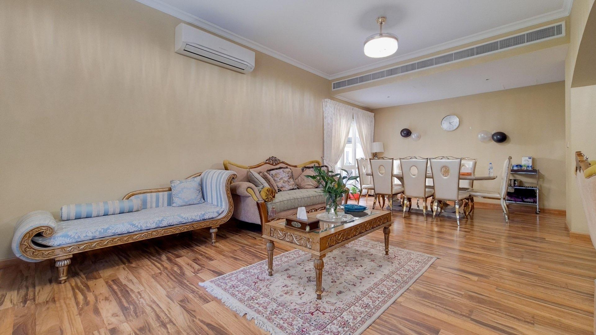 Elegant living room in upgraded 5-bedroom Meadows 3 villa for sale, Ref No: LP15542