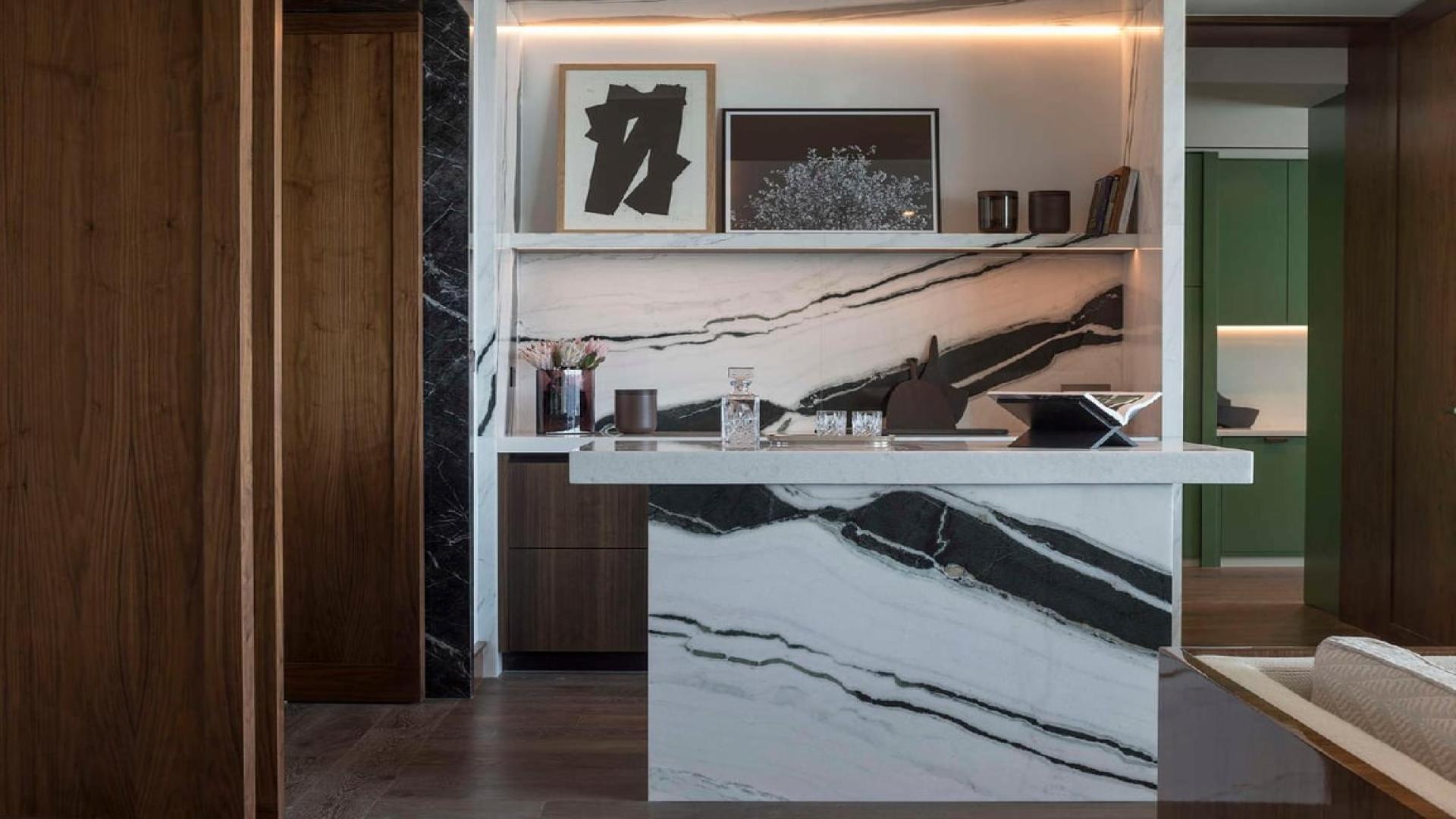 Luxurious studio interior at Dorchester Collection Dubai, Business Bay apartment for sale