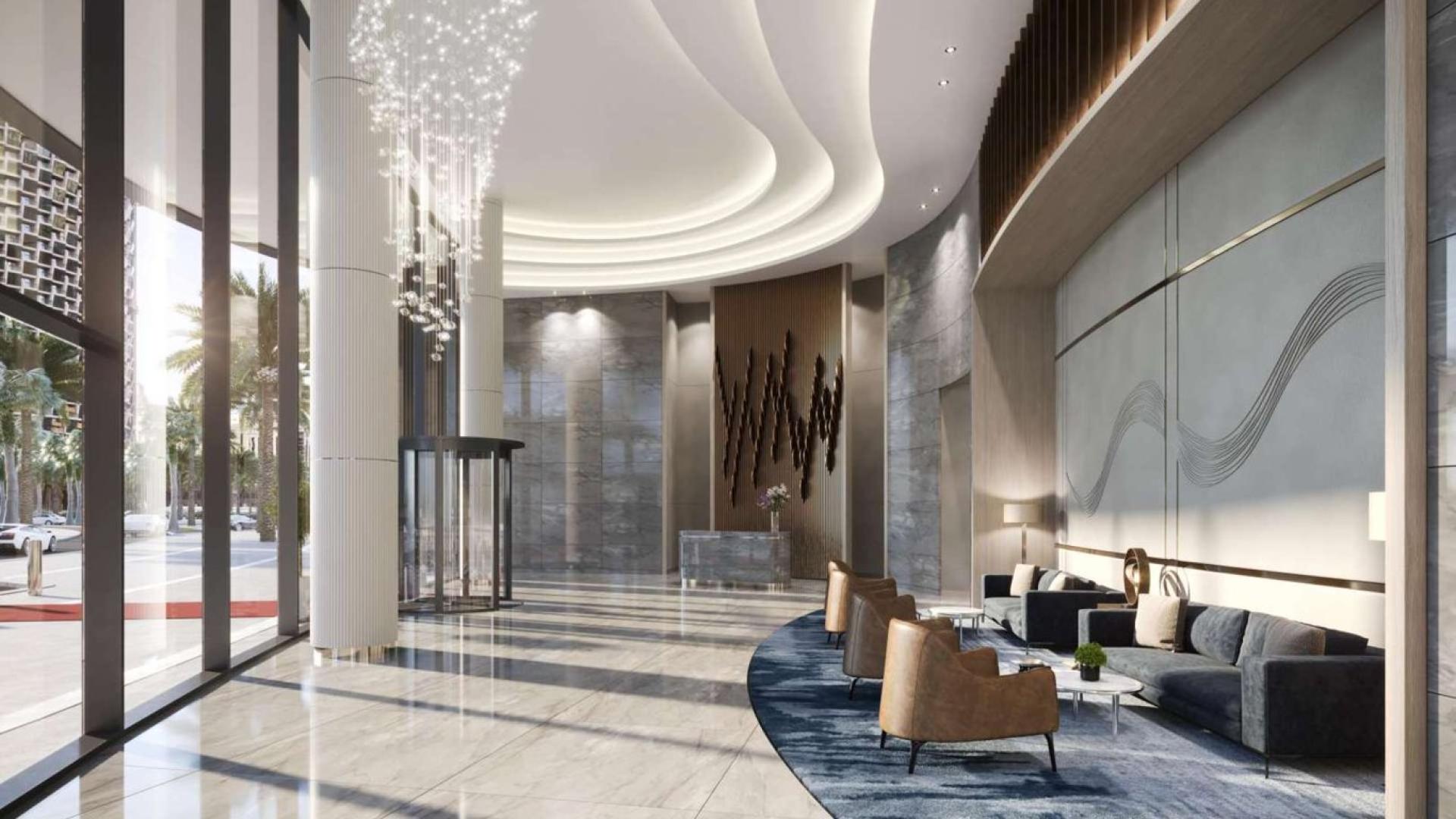 Luxurious penthouse lobby with elegant design in Downtown Dubai Opera District