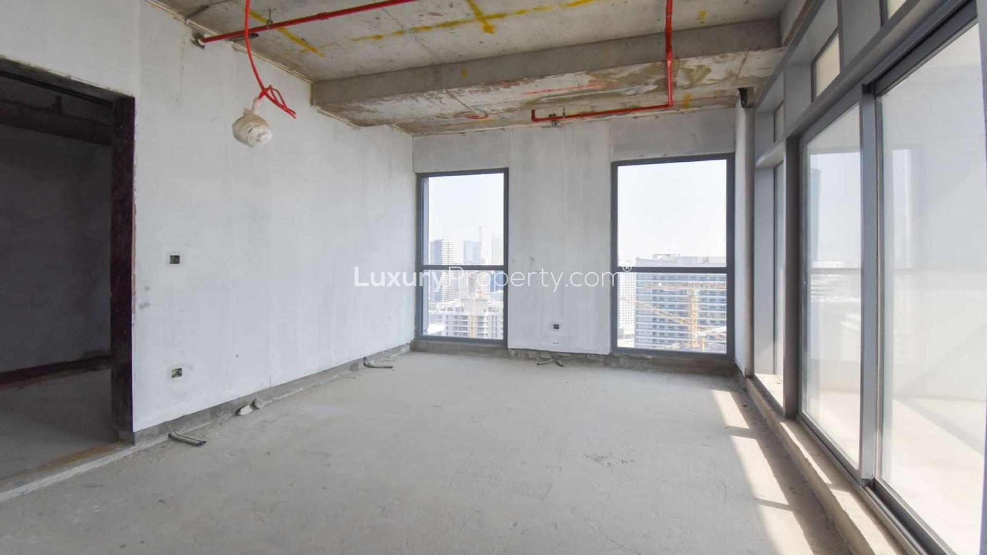 Skyline view from The Atria penthouse, Business Bay, Dubai. Ideal luxury property location