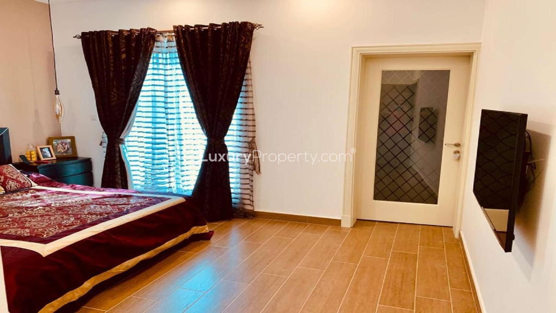 Bedroom in upgraded 5-bedroom C2 villa, Victory Heights, Dubai Sports City, for rent
