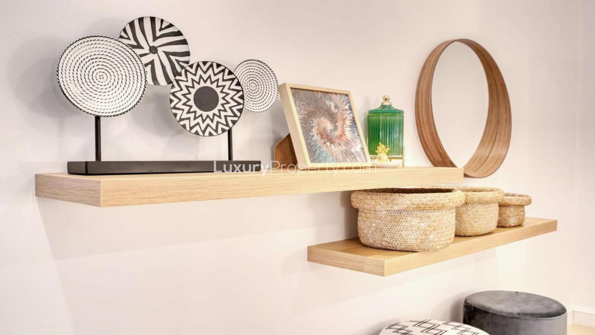 Luxurious Palm Jumeirah villa with private pool, furnished garden, and modern architecture for rent