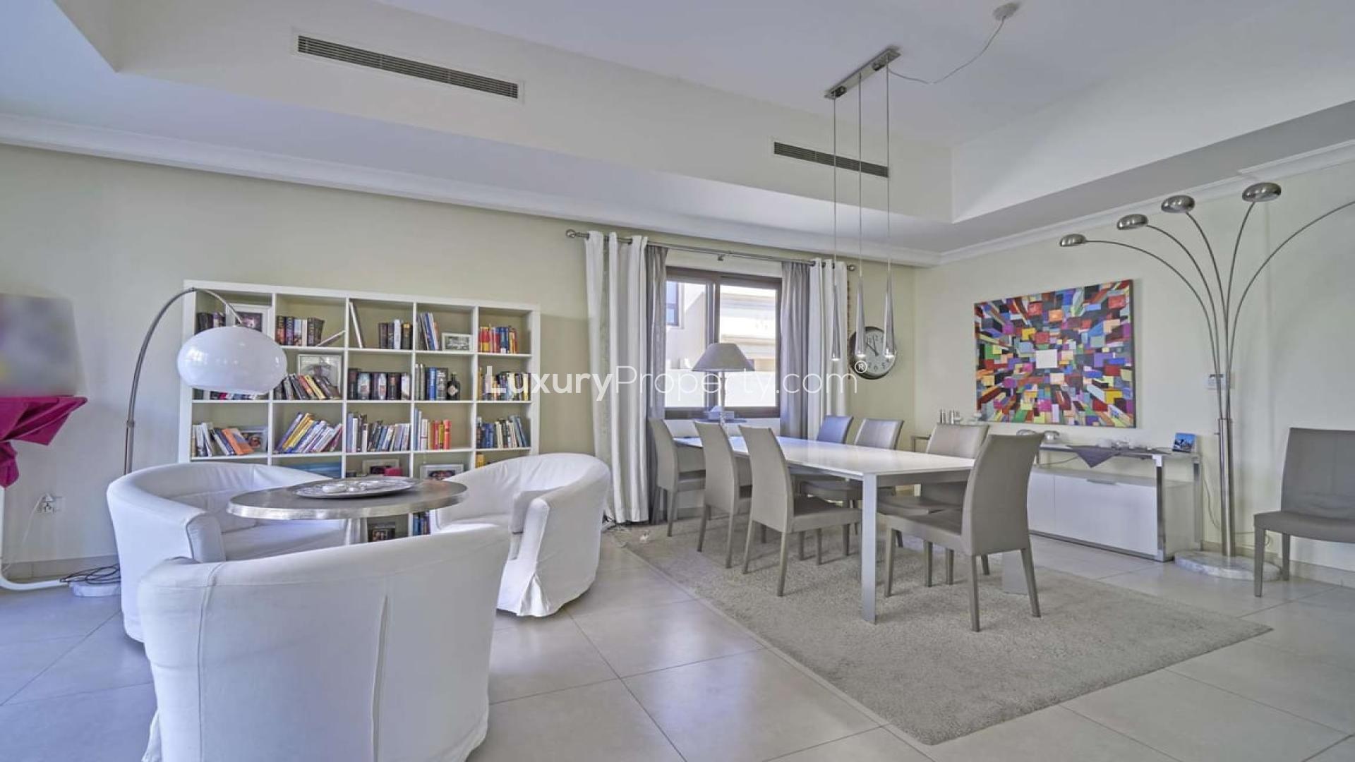 Villa exterior in Palma, Arabian Ranches 2, featuring driveway and landscaped garden