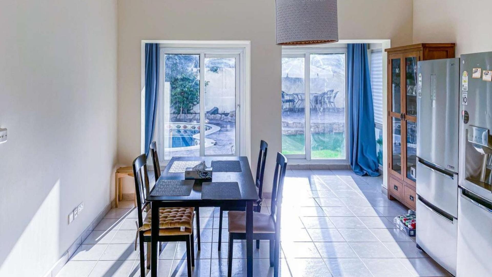 Private pool in spacious 5-bedroom villa for rent, Meadows 2, lush garden view