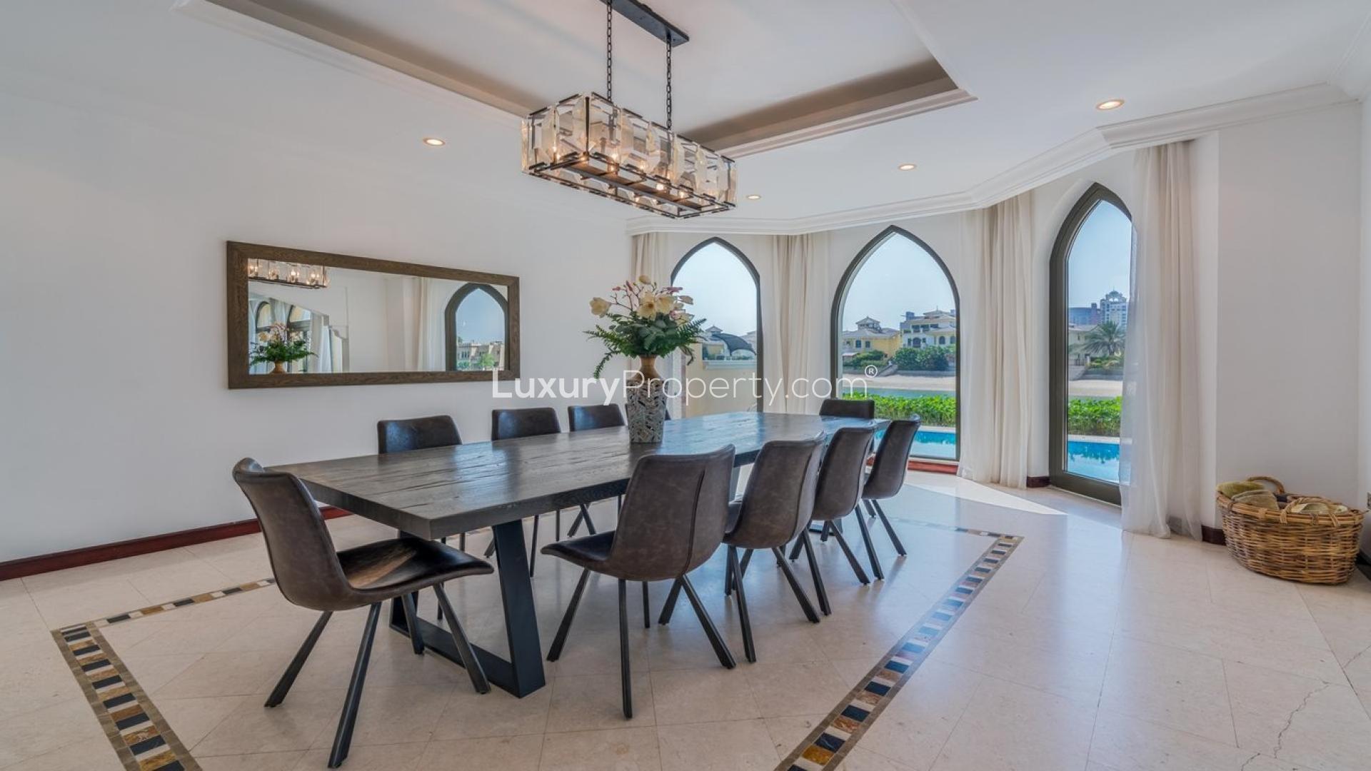 Luxurious living room in fully furnished 5-bedroom villa, Palm Jumeirah Garden Homes