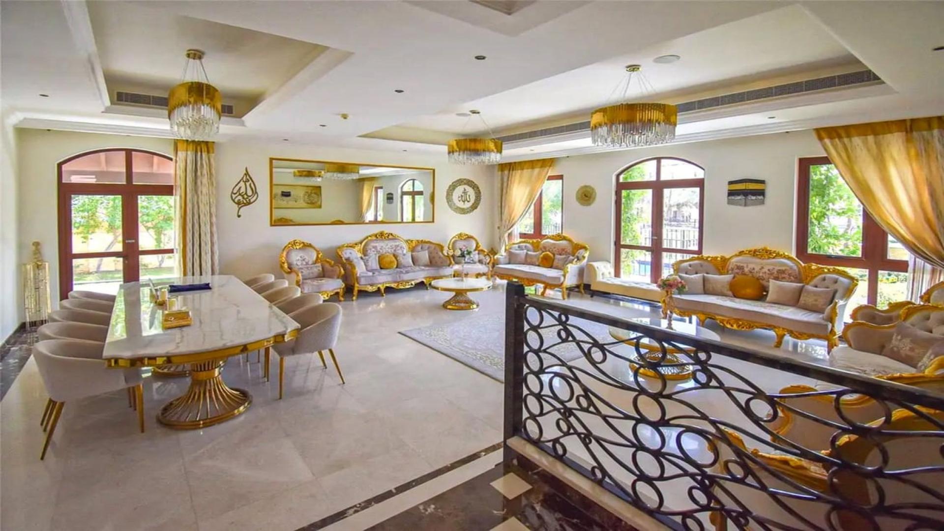 Fully upgraded villa with pool in Jumeirah Golf Estates' Fire community for rent