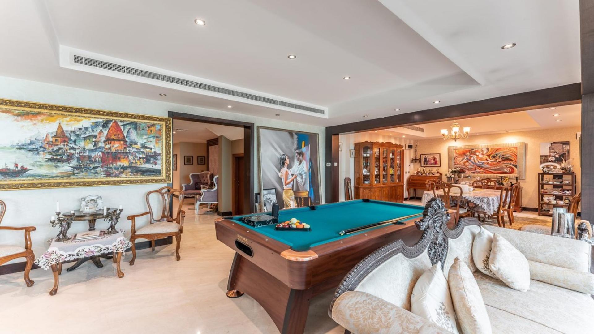 Luxurious living room in Mirador La Coleccion villa, Arabian Ranches, with elegant decor