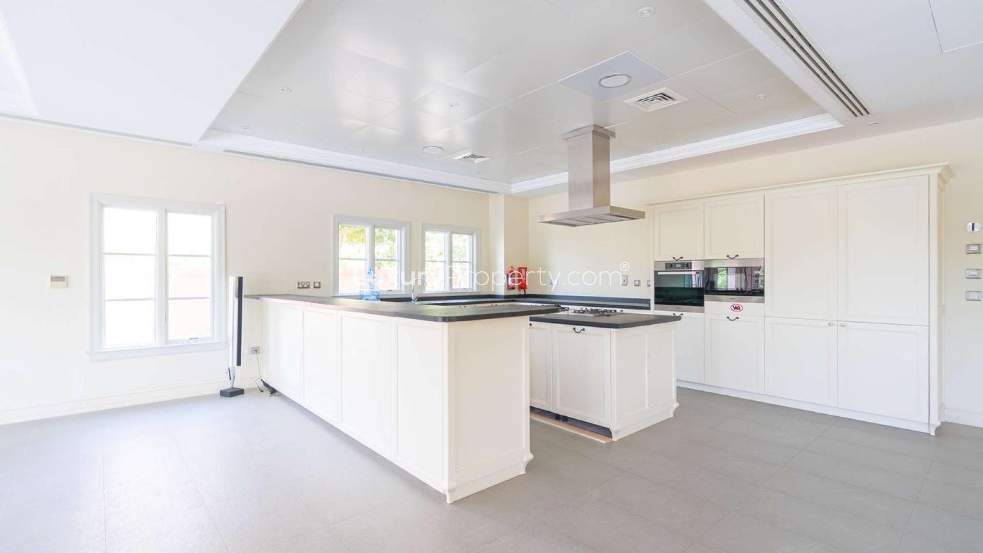 Luxurious five-bedroom villa exterior at Jumeirah Golf Estates, Redwood Avenue, for sale