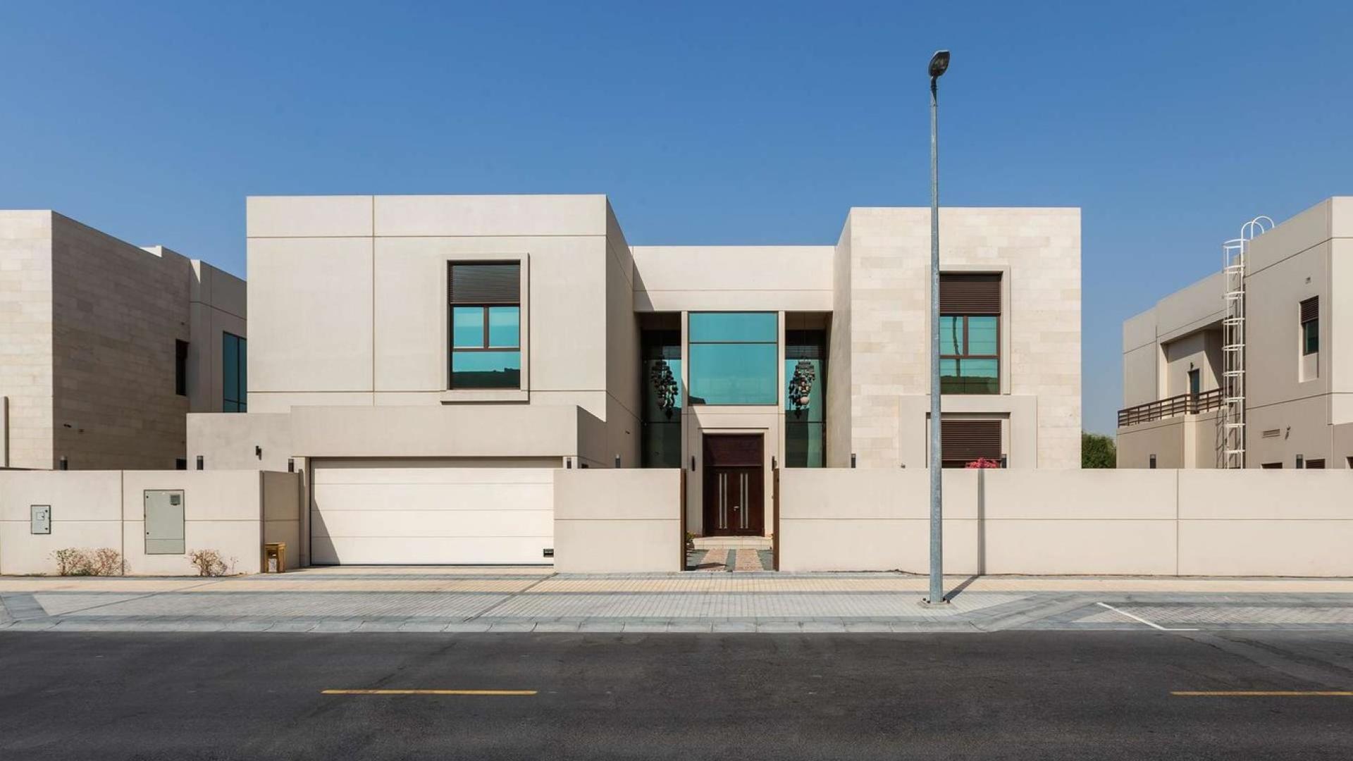 Five-bedroom villa exterior in Meydan Gated Community, Millennium Estates, for sale