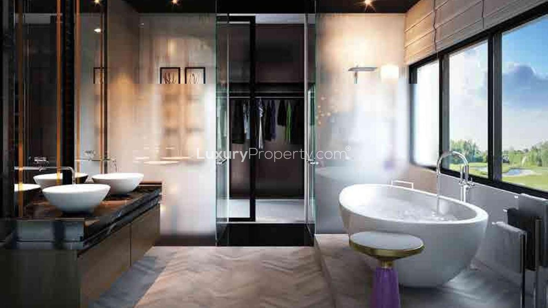 Luxury villa with modern design and pool in Damac Hills, Rockwood, Dubai Hills