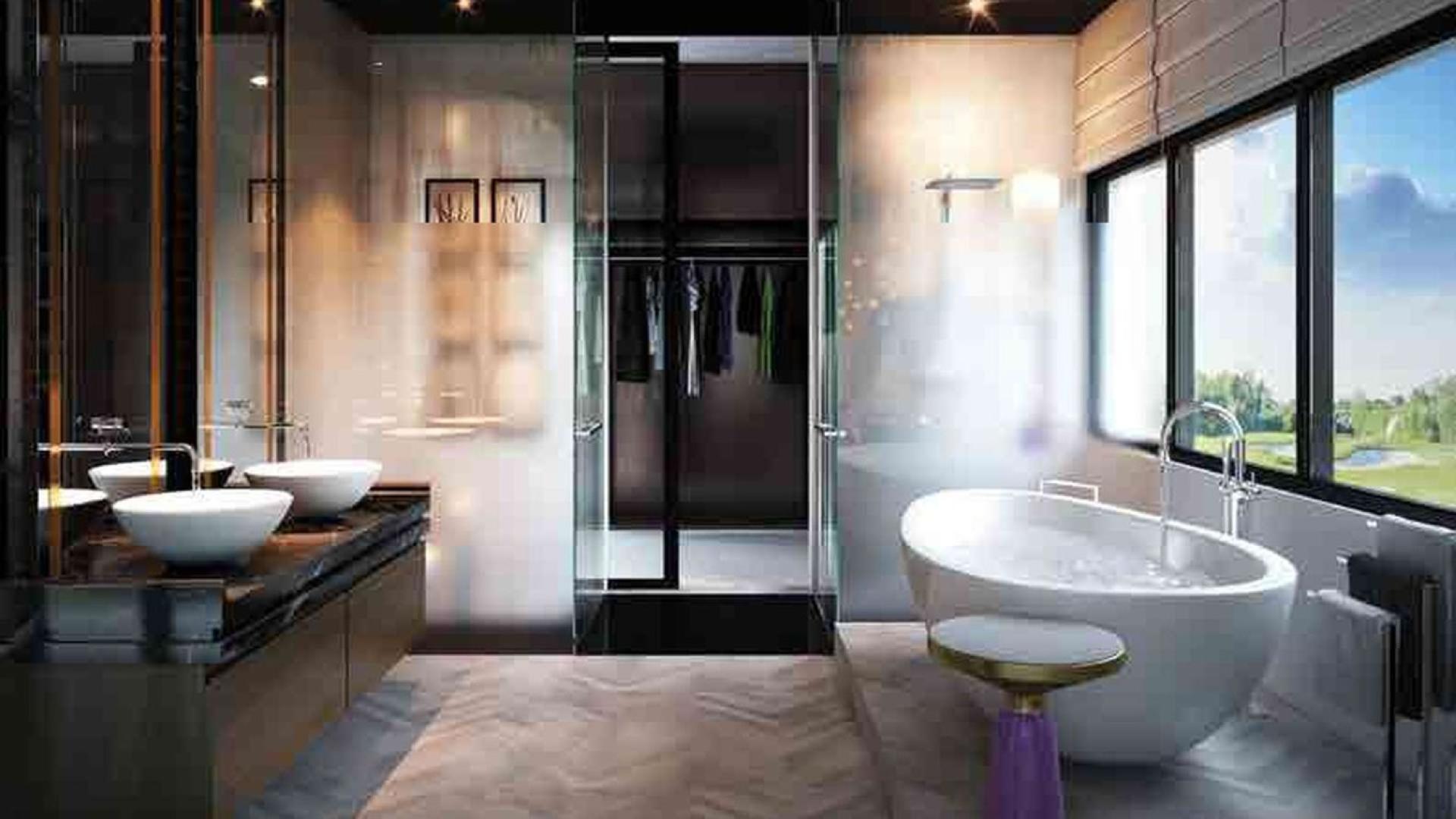 Luxury villa with modern design and pool in Damac Hills, Rockwood, Dubai Hills