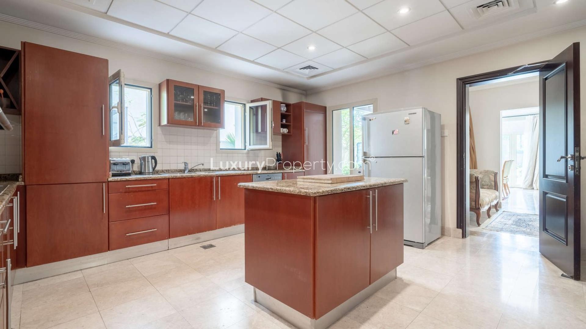 Luxurious living room in five-bedroom villa, Hattan, The Lakes, Dubai, elegant decor