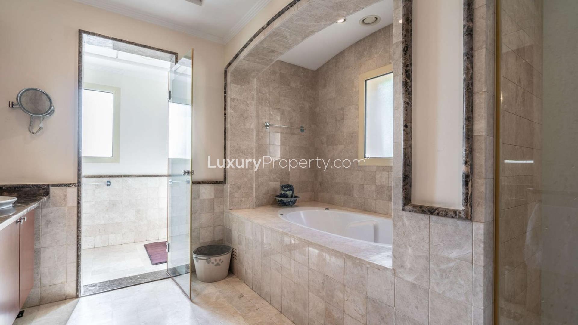 Luxurious living room in five-bedroom villa, Hattan, The Lakes, Dubai, elegant interior design