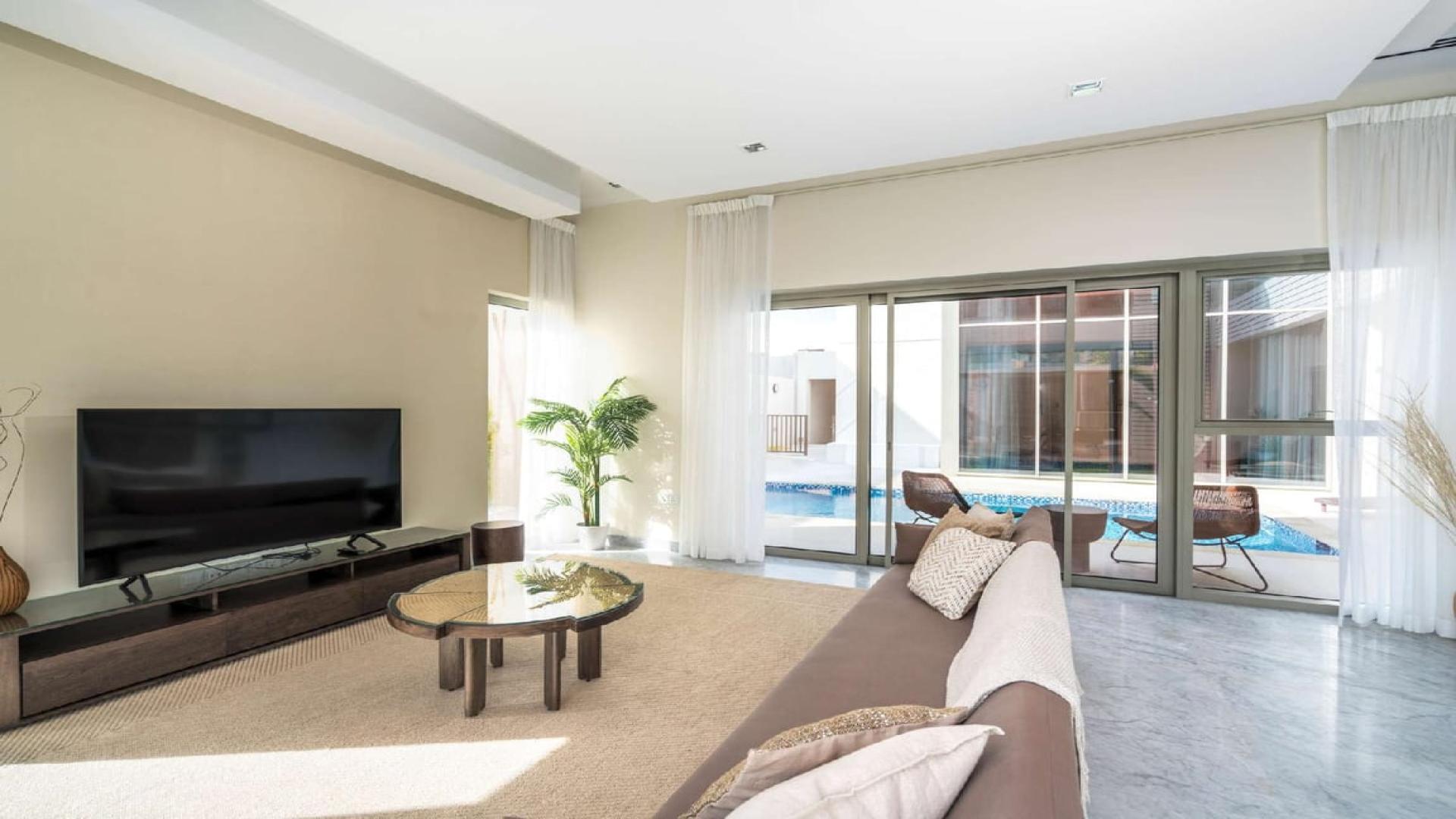 Contemporary villa living room with high-end furniture in District One, Mohammed Bin Rashid City