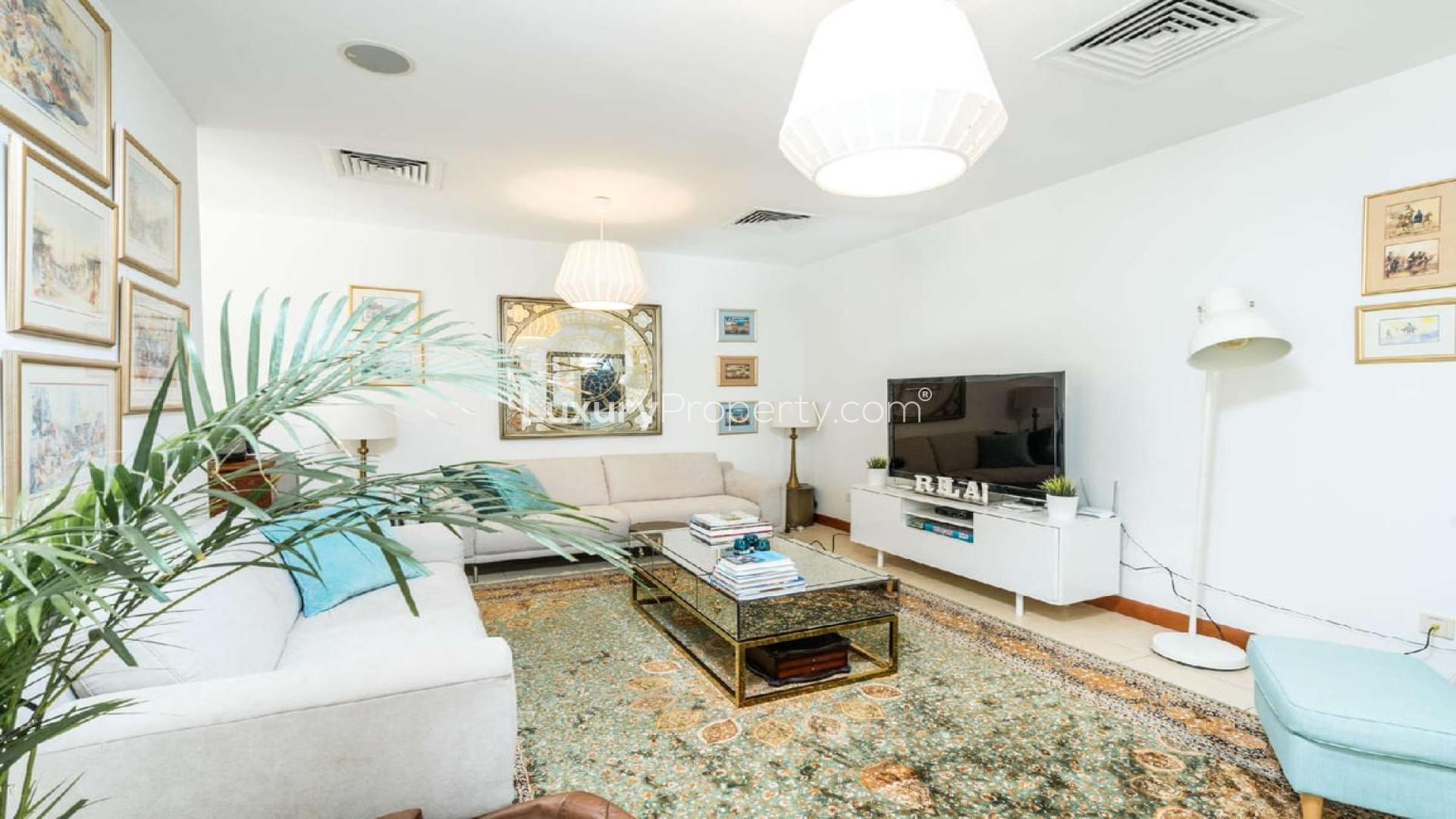 Luxurious living room in five-bedroom villa for sale, Savannah, Arabian Ranches