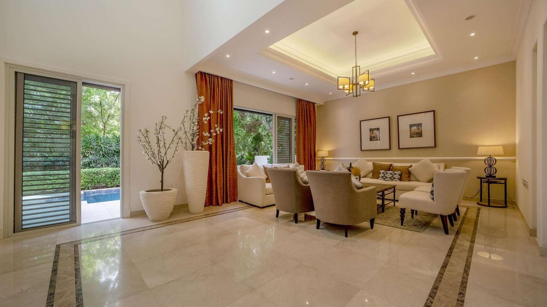 Luxurious living room in Mediterranean style villa, District One, Mohammed Bin Rashid City
