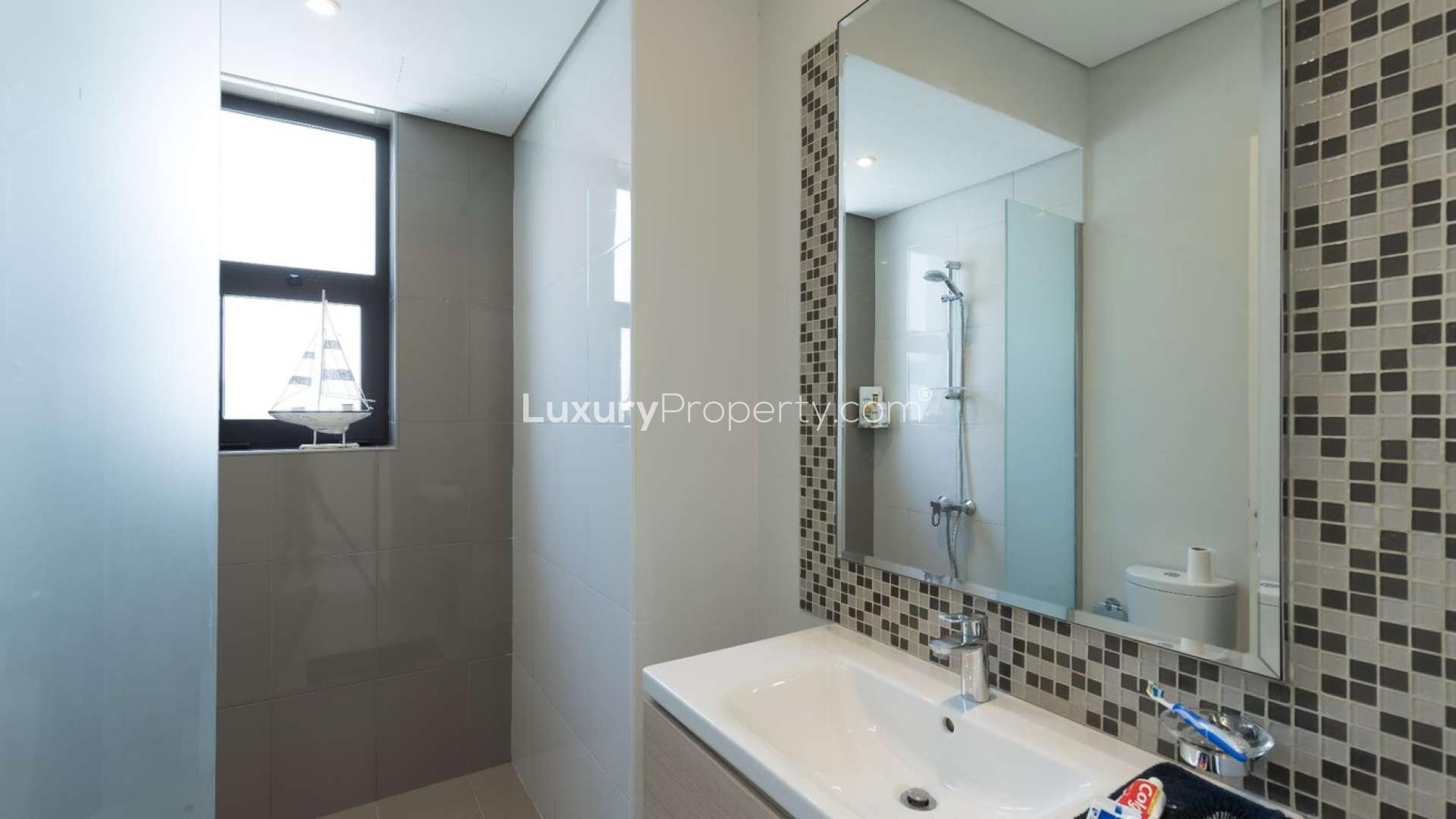 Exclusive 5-bedroom villa exterior in Silver Springs, Damac Hills golf community for sale