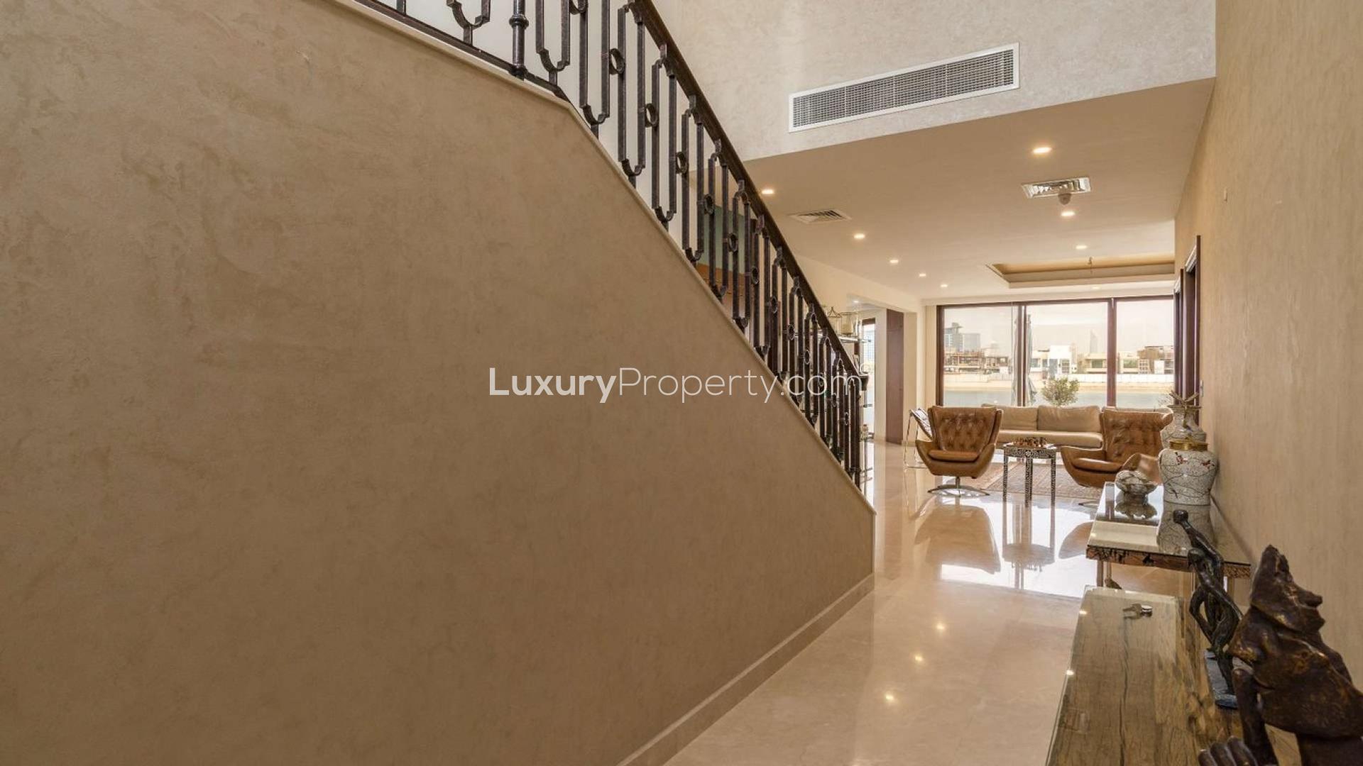 Upgraded 5-bedroom villa with Arabic exterior in Palm Jumeirah's Garden Homes community