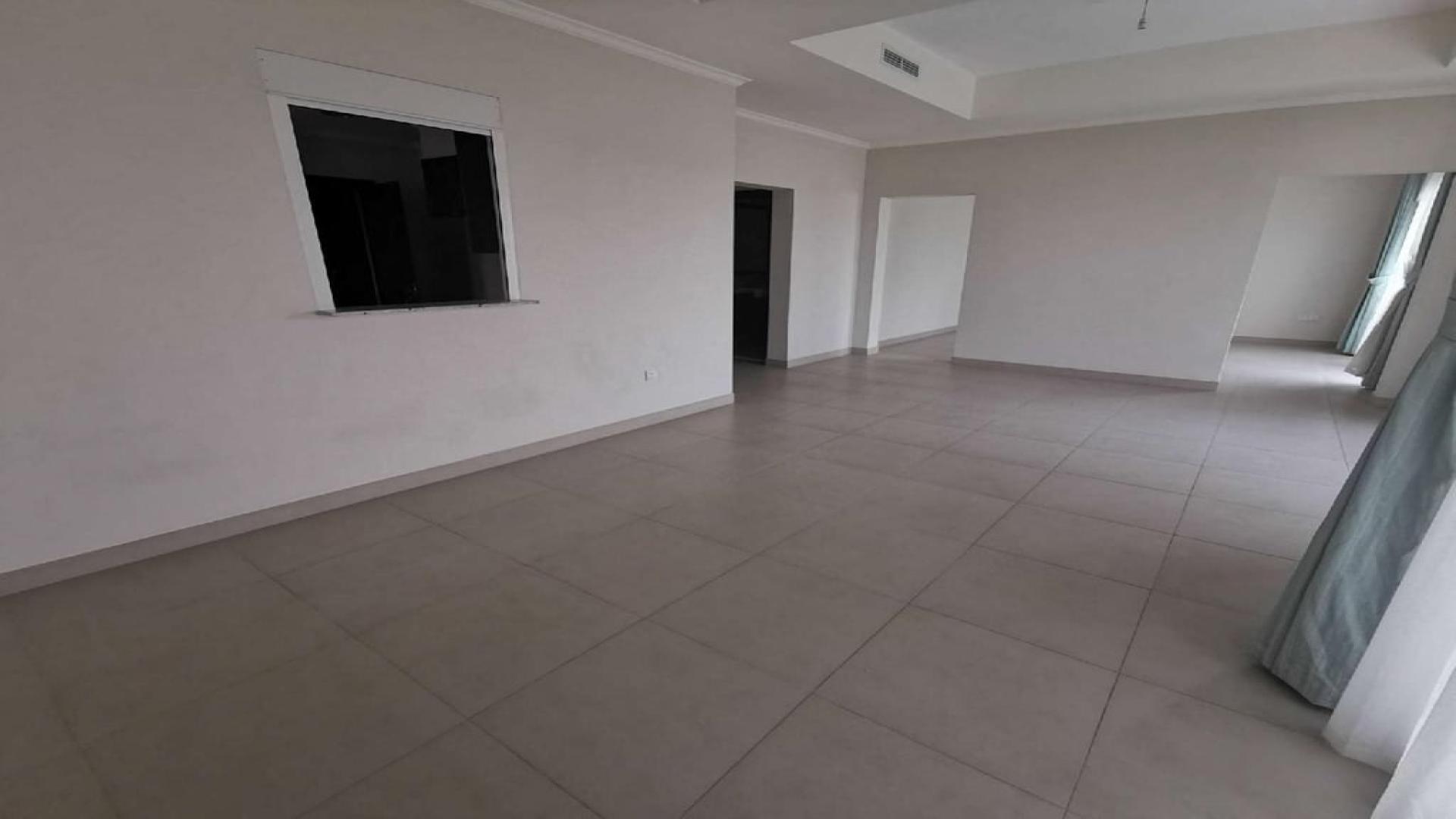 Spacious empty living room in 5-bedroom villa, Lila, Arabian Ranches 2, for rent