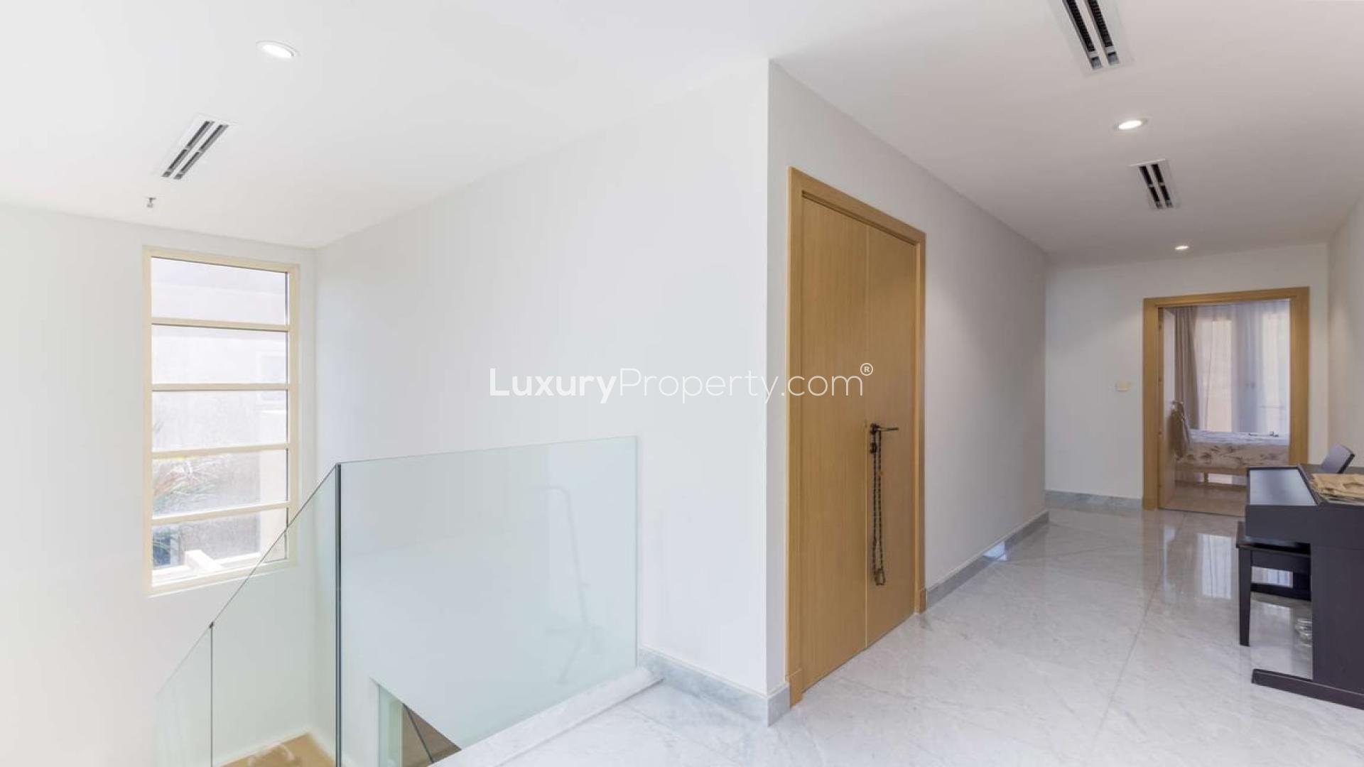 Elegant living and dining area in fully upgraded Saheel villa, Arabian Ranches 1