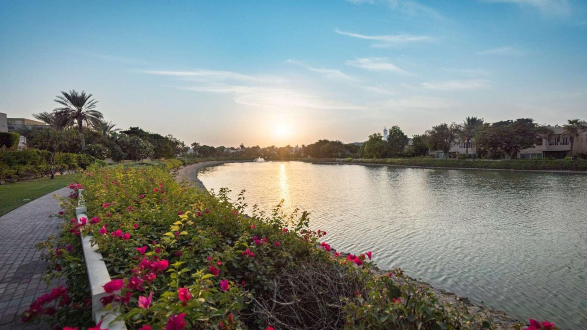 Luxurious living room in five-bedroom lake view villa, Meadows 6, for sale