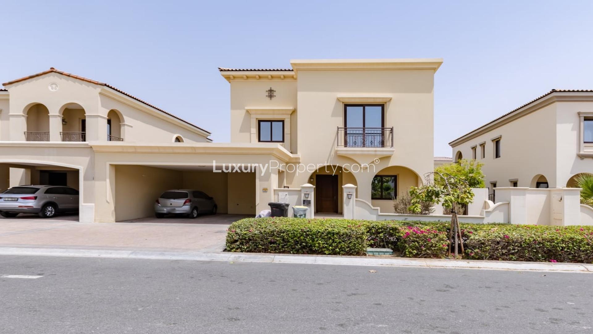 Spacious living area with large windows in Type 4 Villa, Arabian Ranches 2, Lila
