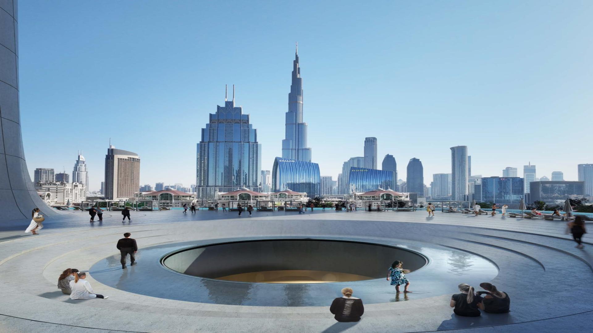 5-bedroom apartment living area with city view at Akala Hotel & Residences, Zabeel 2