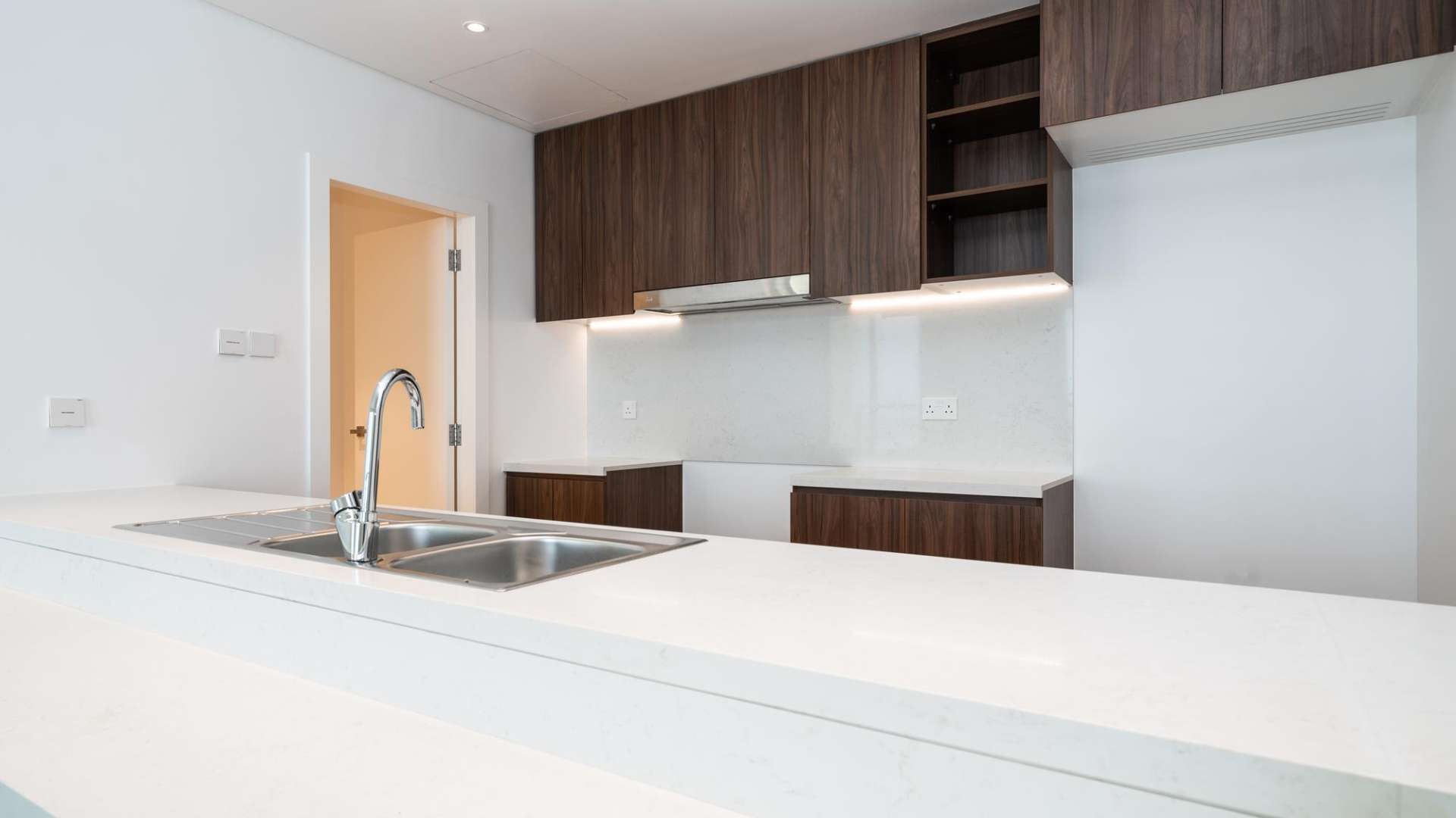 Scenic view from 1-bed apartment for sale, overlooking Dubai Marina and skyline in La Mer