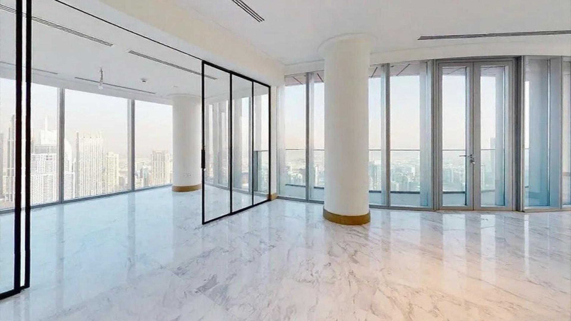 Spacious penthouse with marble floors and large windows at Opera Grand, Downtown