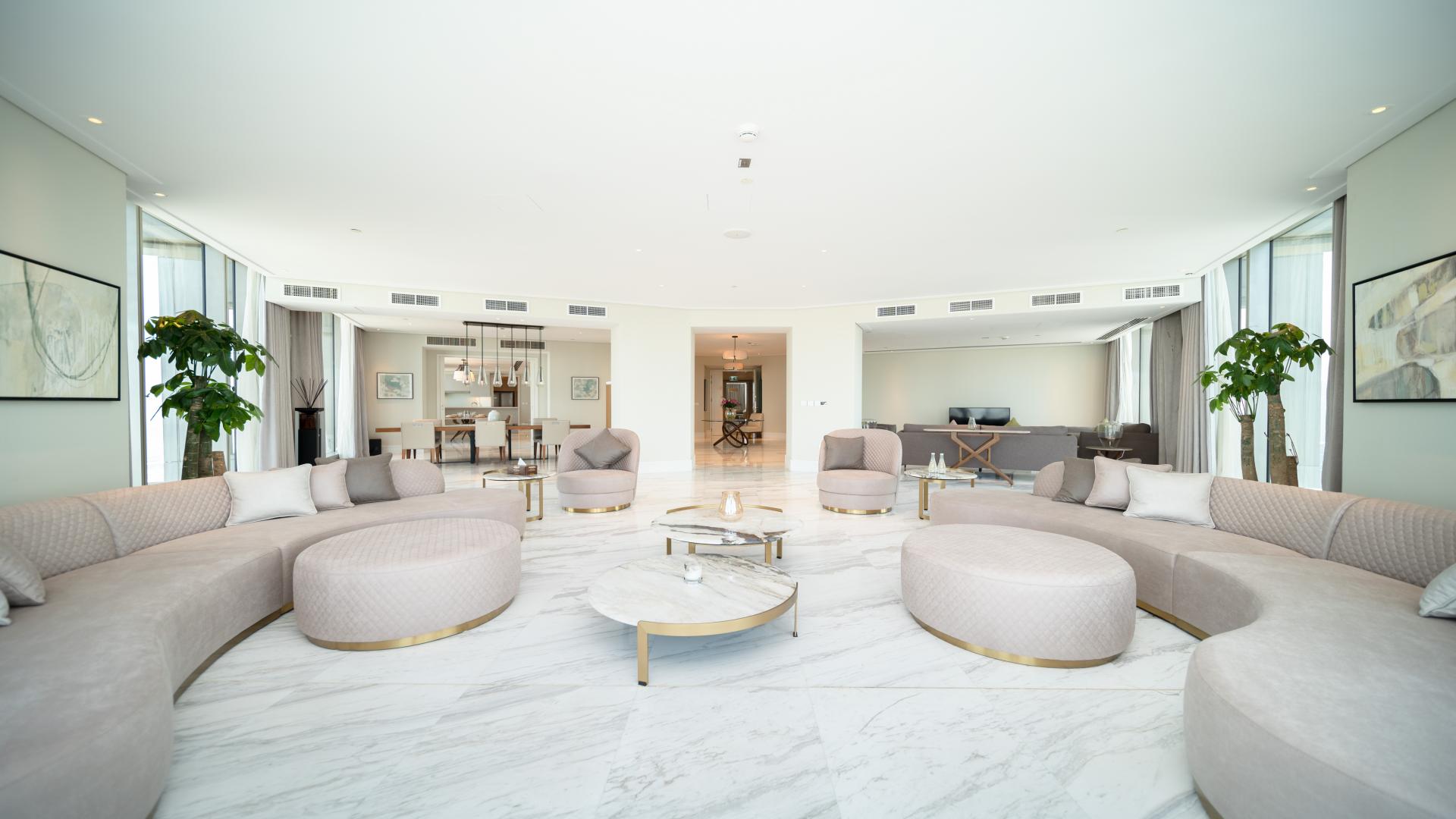 Luxurious penthouse living room with panoramic city views, Vida Residence Downtown Dubai