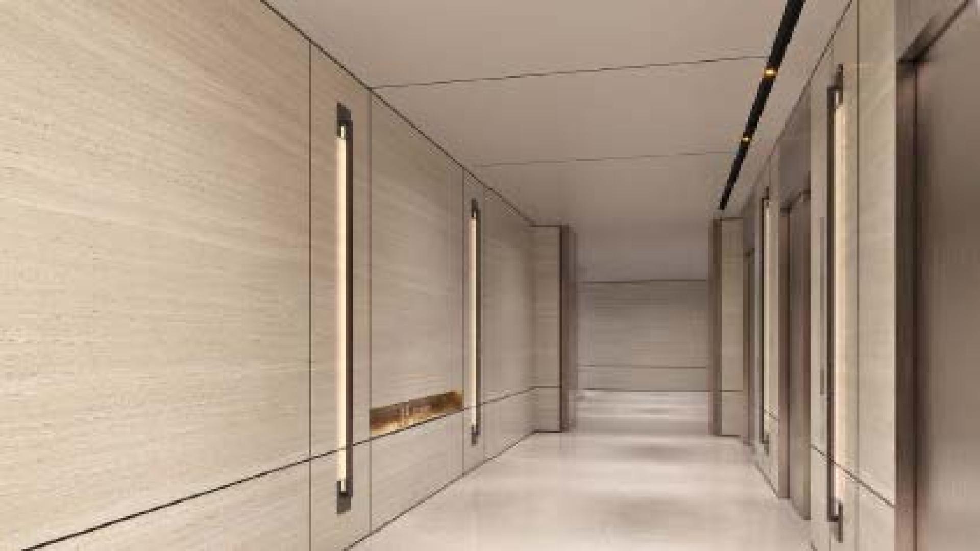 Luxurious penthouse interior with sea view, Ain Dubai, and Marina from JBR