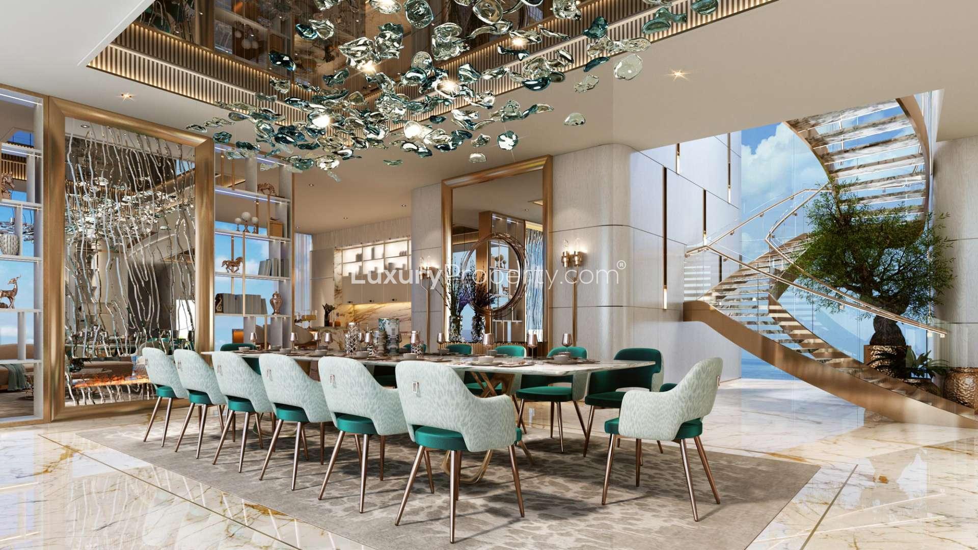 Stunning beachfront apartment with rooftop pool in Damac Bay, Dubai Harbour, for sale