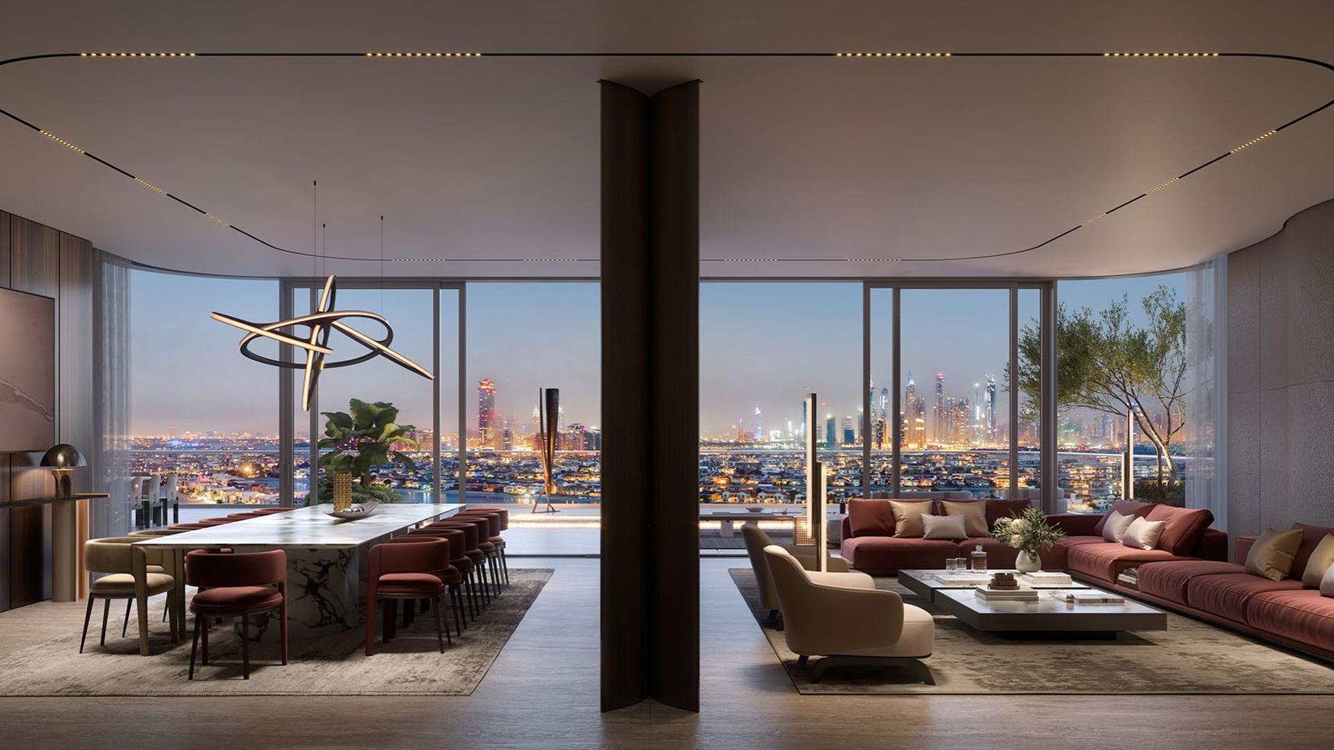 Waterfront penthouse terrace with pool at ORLA Dorchester Collection, Palm Jumeirah, Dubai