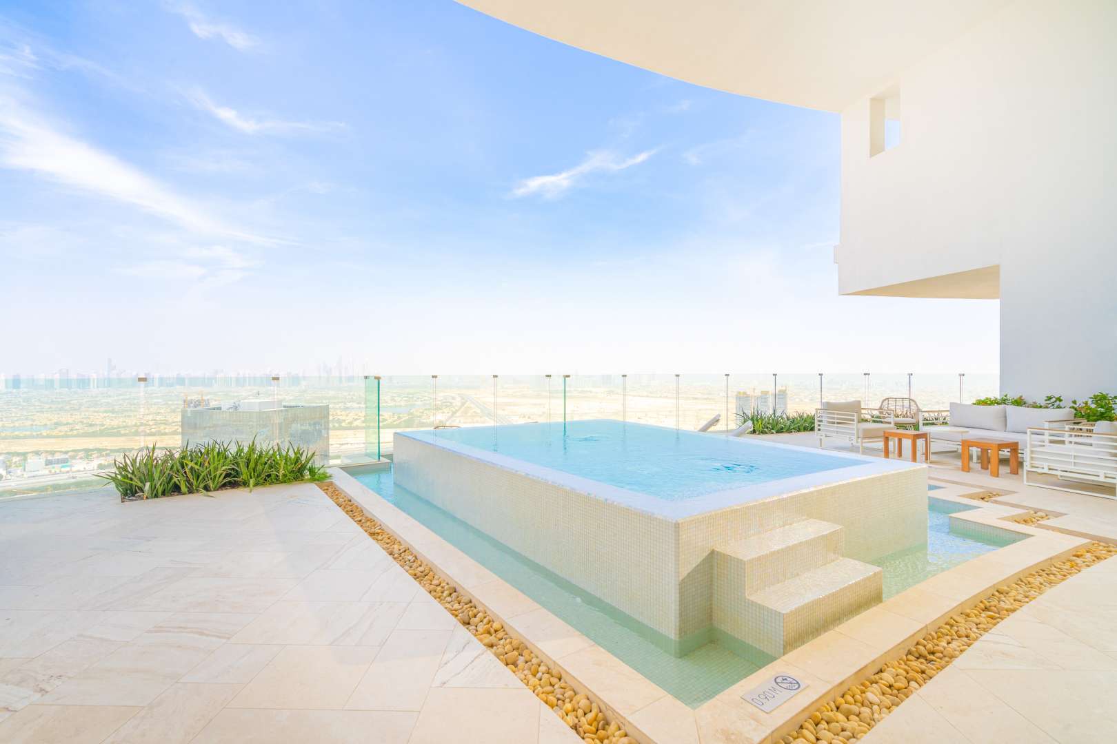 Modern kitchen in 4-bedroom penthouse for sale at The Five, Jumeirah Village Circle