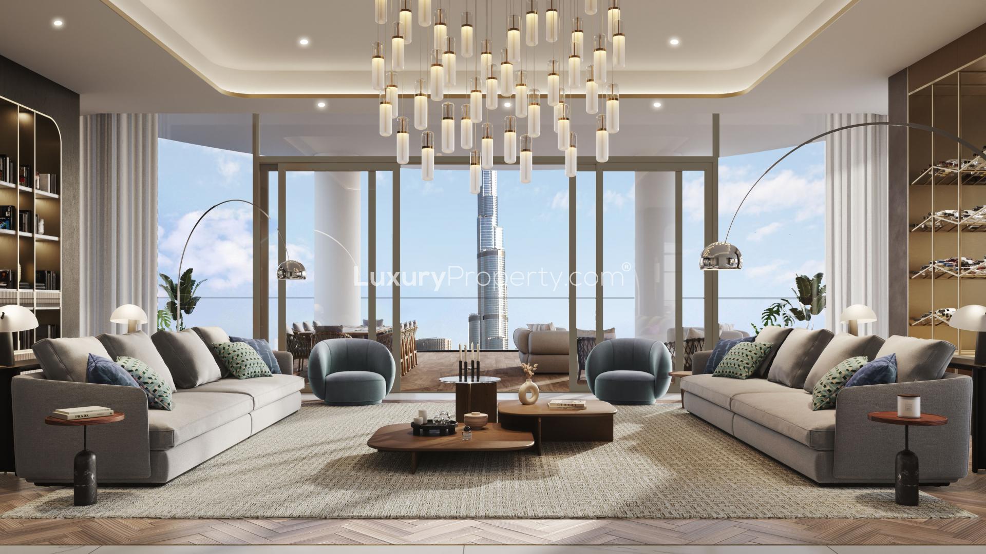 Luxury penthouse in Jumeirah Living Business Bay with stunning 360-degree views and private pool